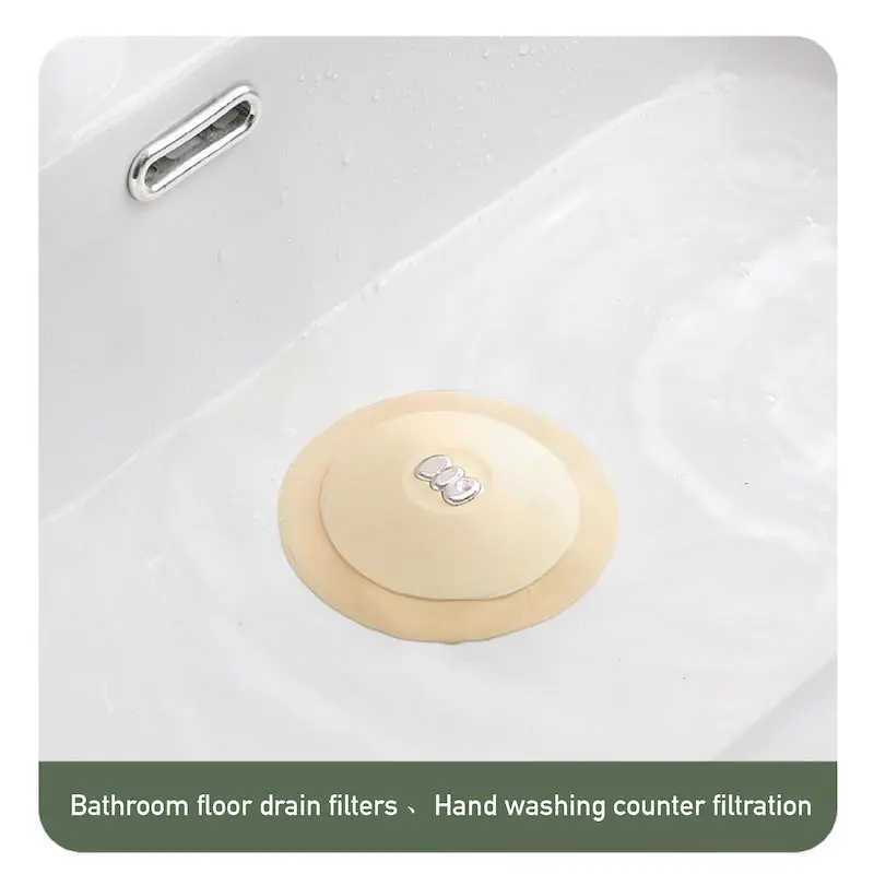 1Pcs Hair Strainer Sink Silicone Bathtub Shower Floor Drain Stopper Kitchen Sewer Deodorizer Plug Bathroom Accessories hair drain catcher hair drain filter floor drain hair catcher drain hair catcher floor drain hair filter