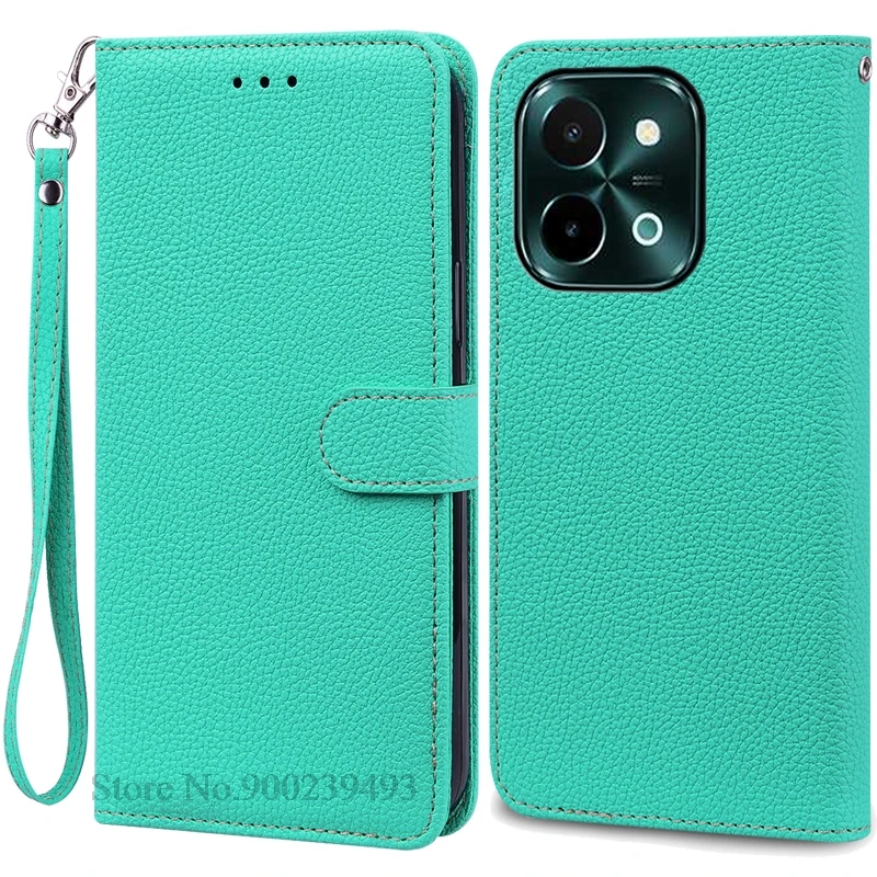 Vivo Y28 4G Leather Wallet Flip Case - Soft Silicone Protective Back Cover