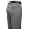 Mens Trousers Business Casual Pants Summer Autumn Dress Straight Pants Elastic Black Grey Loose Formal Pants 3