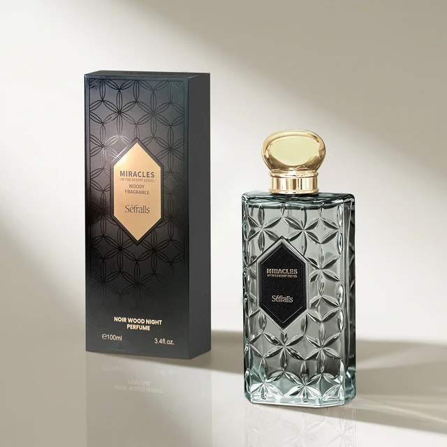Séfralls NOIR WOOD NIGHT PARFUM holziger Duft 100 ml (EDT) Herren Köln, ruhiges und warmes Aroma, langanhaltend, luxuriös und elegant