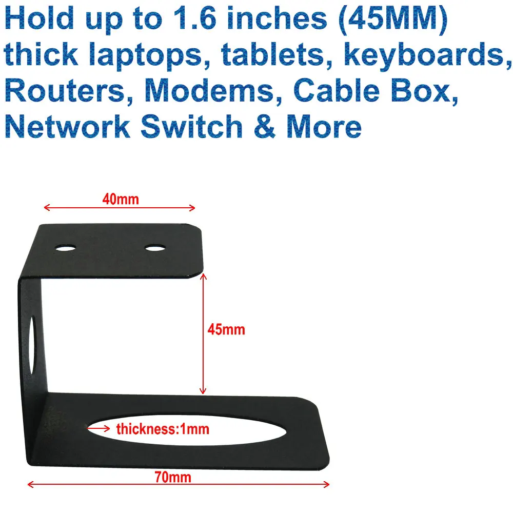 Stage Computer Equipment Mount-Under Desk Daptop Holder-Unique Ultra Strong Design Organizer