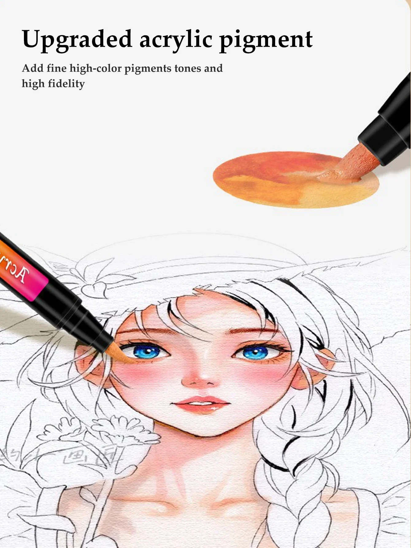 12-48 farben Weichen Kopf Acryl Marker Pen-Set Wasserdicht Split Farbverlauf Kawaii Graffiti Stift Schule Liefert Schreibwaren – Detail 11