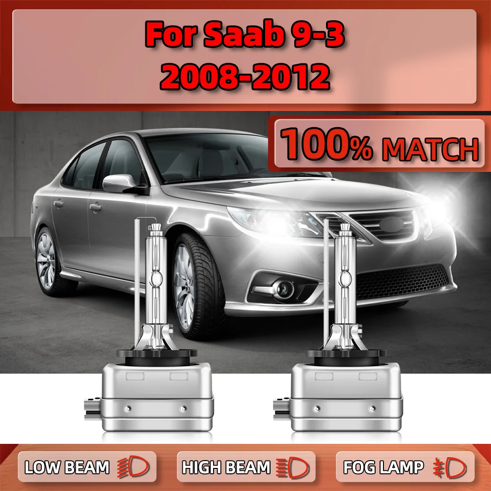 

35W D1S HID Xenon Headlights Bulbs 20000LM Super Bright Car Xenon Lights 12V 6000K For Saab 9-3 2008 2009 2010 2011 2012