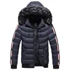 New Men Hooded Fur Collar Winter Jackets Warm Parkas Good Quality Male Slim Fit Winter Coats Hat Detachable Casual Down Jackets 3