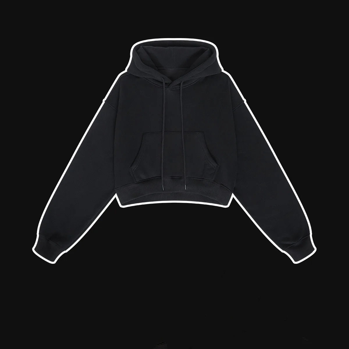 Autumn/Winter American retro hooded hoodie women plus fleece thickened Spice girls short women's hoodie