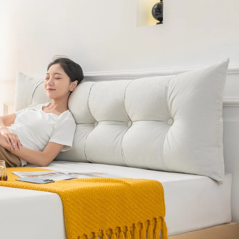 Wedge Pillow Headboard California King Bolster Triangular Headboard Pillow Positioning Support Reading Backrest Wedge Pillow 6