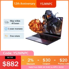 Ysjmnpc Gaming Laptop Intel Core I9-9880H I9-8950HK I7-9750H Gtx 1650 4G Mini Pc Win 10/11 64Gb 2Tb ssd Ultrabook Computer