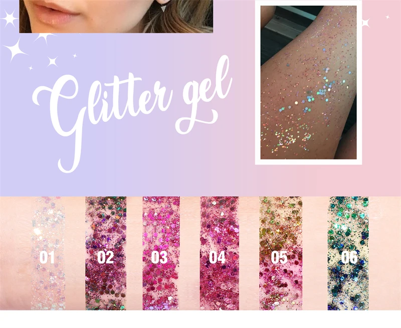 Glitzergel Lidschatten Für Gesicht Haar Und Körper Chameleon_voghion.com