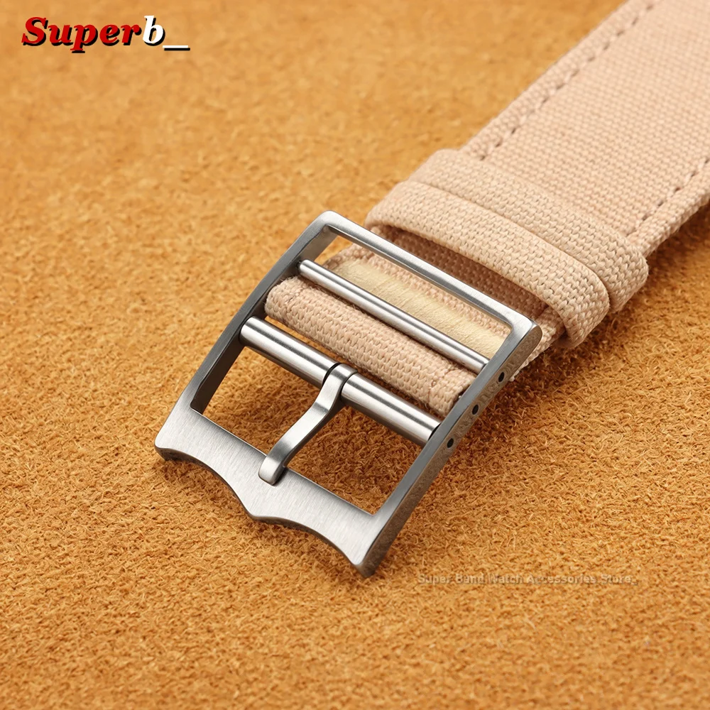 Durable High-Density Nylon Watch Strap with Soft Ribbed Design