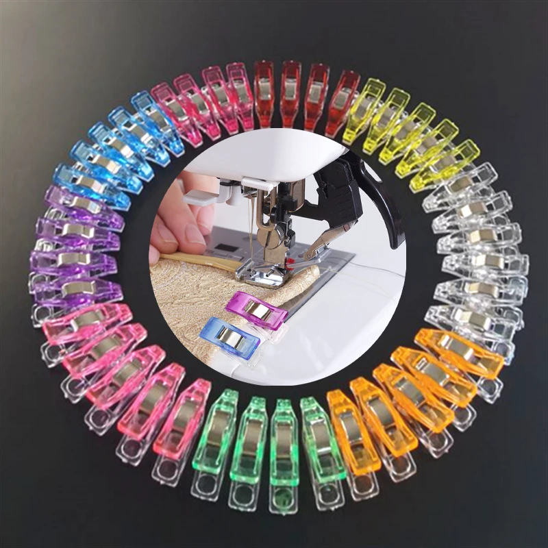 Sewing Binding Clips Colorful Crafts Multifunctional DIY Sewing Tools Clothing Crochet Knitting Scrapbook Sewing Clips