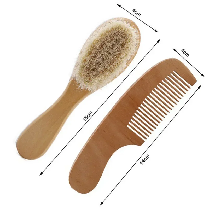 Newborn Baby Soft Wool Hair Brush 5