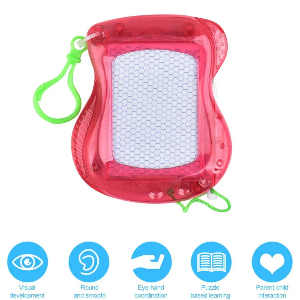 

Portable Drawing Pad Portable Mini Magnetic Drawing Board with Carabiner Erasable Doodle Sketch Pad for Kids Schoolbag Hanging