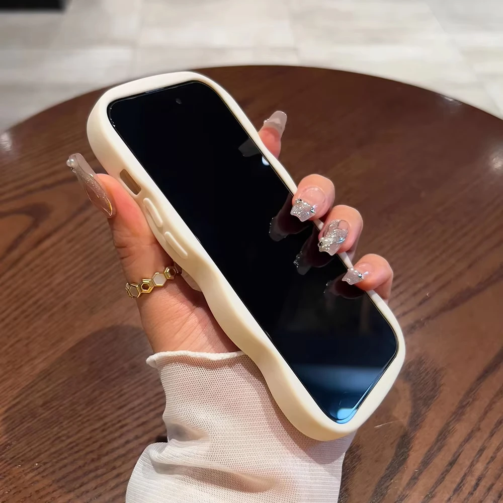 Soft Wave Curved Edge Phone Case Cover