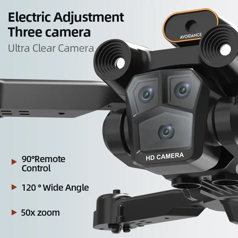 M4 Drone 8K Triple HD Camera Foldable Obstacle Avoidance 3000M Drone Drone Quadcopter