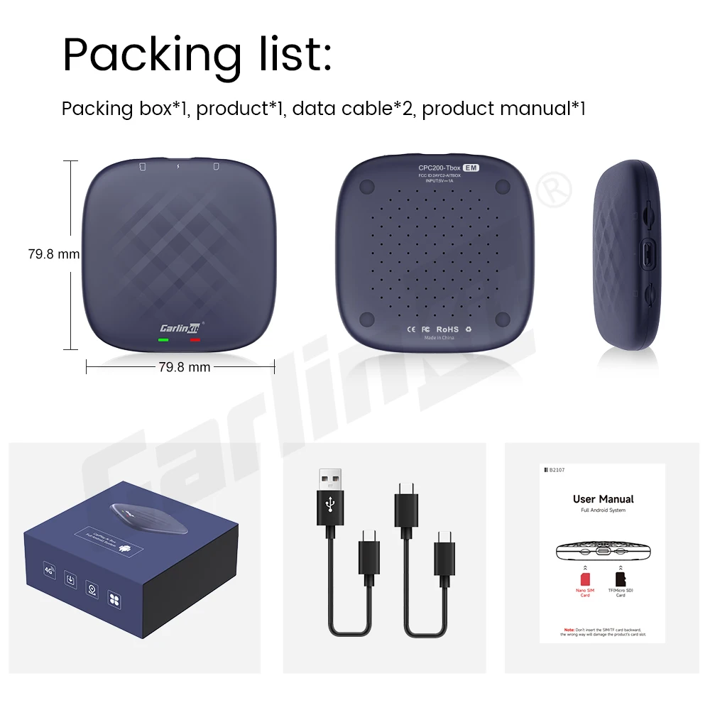 CarlinKit ī÷ AI ڽ, ȵ̵ 13, QCM6125, 8 ھ,  ī÷, ȵ̵ ڵ Ʈ TV ڽ,   , 4GLTE  GPS