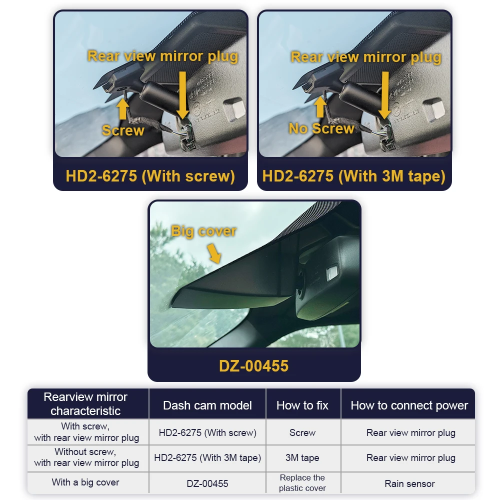 포드 F150/랩터(2013-2025) & F250/F350(2011-2025)용 FITCAMX 4K 블랙박스, WIFI 앱 지원 차량용 DVR, 야간 시야, OEM 스타일