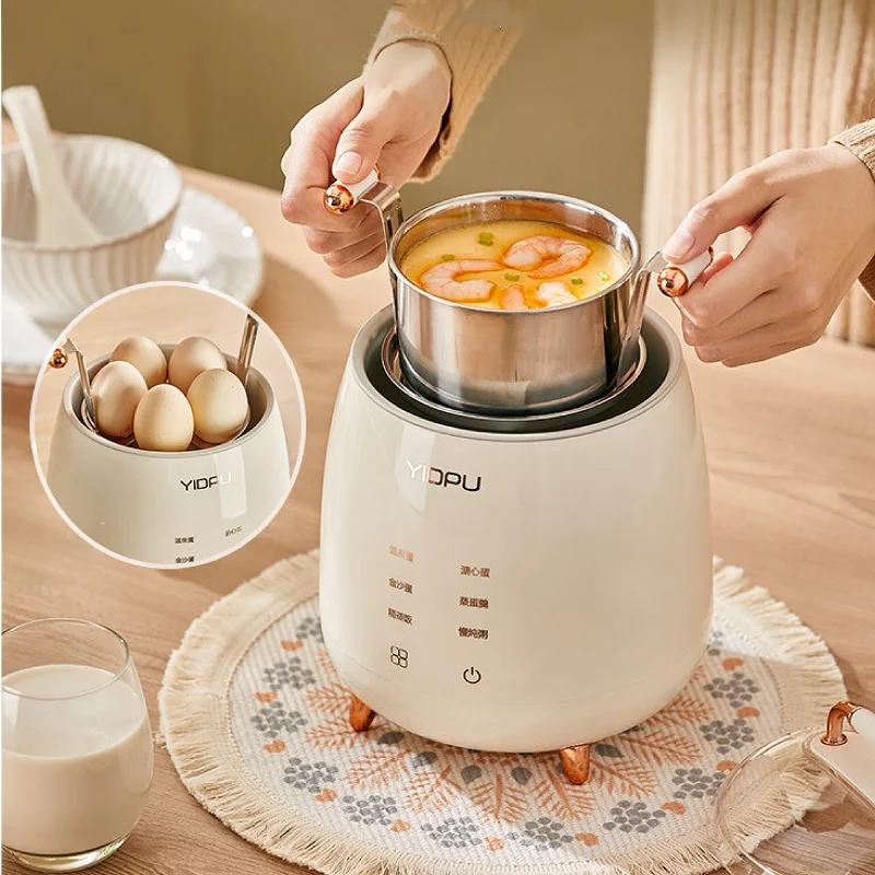 

5 Egg Steamer Pot Multifunctional Smart Egg Boiler Automatic Power Off Breakfast Machine Cook Eggs Porridge Electric cooker 220V