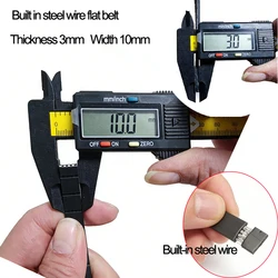 Enhanced Fitness Equipment Steel Belt - Durable Nylon and Aramid Blend, 15 - 80mm Width, 3mm Thickness, Perfect (Width 10mm 1m)