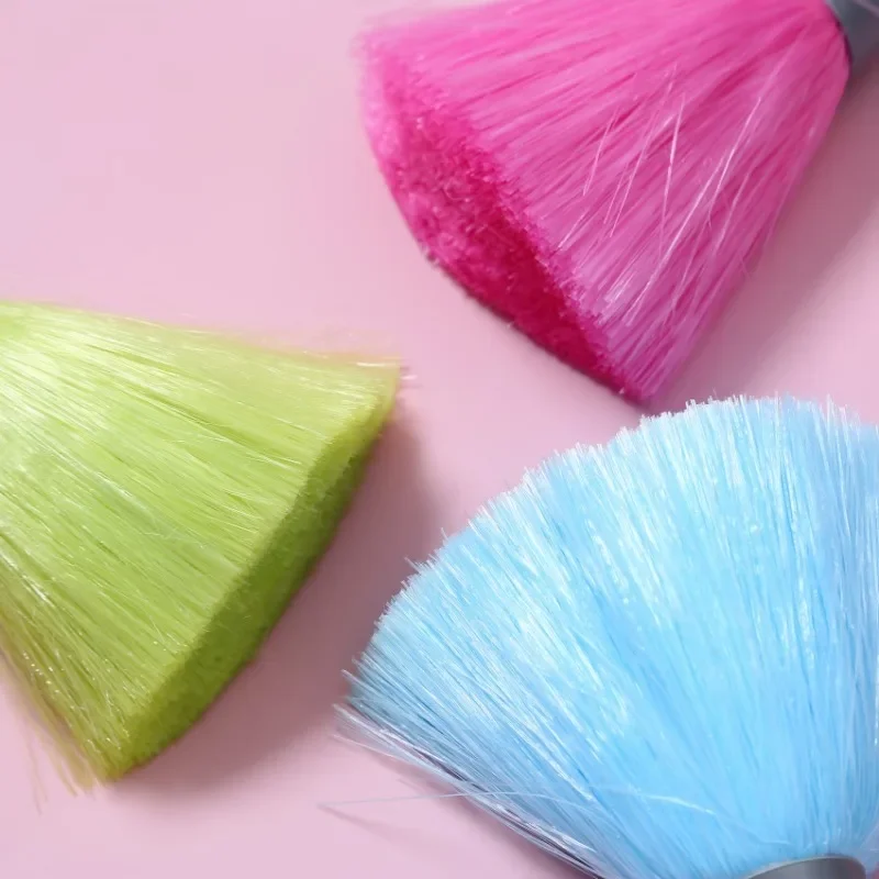 Feather Duster Two-color handle PP silk Computer Keyboard Cleaning Brush Office household Dust Duster