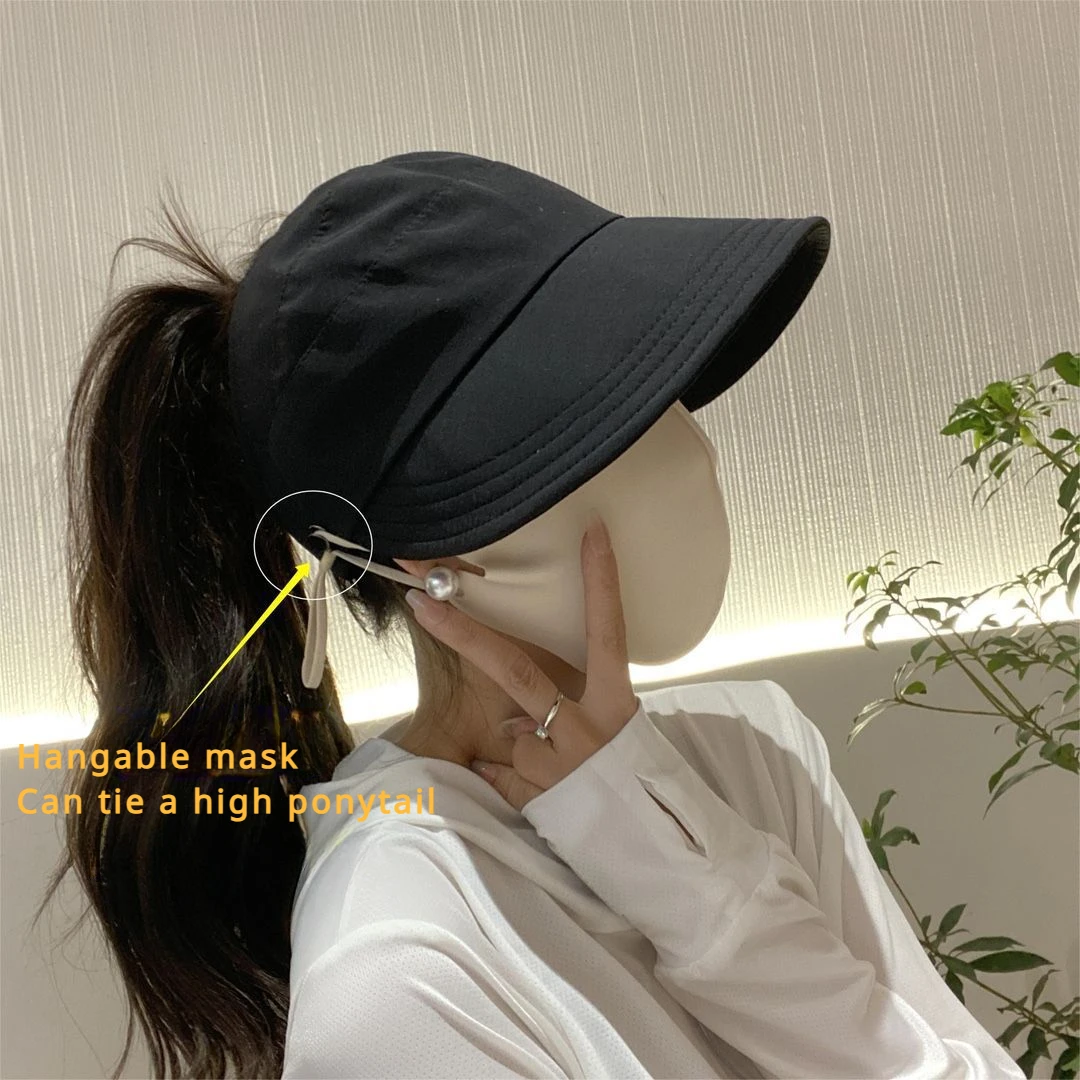 Sun Protection UV Protection Big Brim Cover Face Outdoor Swimming Topless Hat