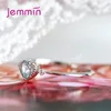 Authentic 100% 925 Sterling Silver Ring Light Blue Love Heart Romantic Finger Ring for Women Wedding Gift For Mother/Wife 3