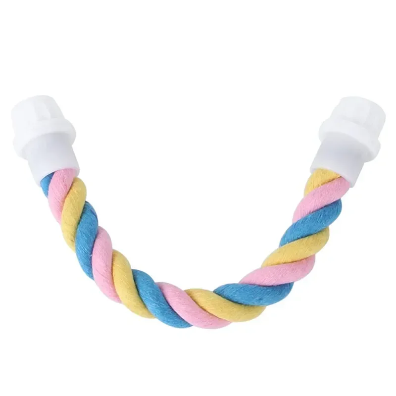 Parrot Climbing Cotton Rope Bird Toy U-shaped Pet Toy Colored Cotton Rope Bird Standing Pole Cage Special