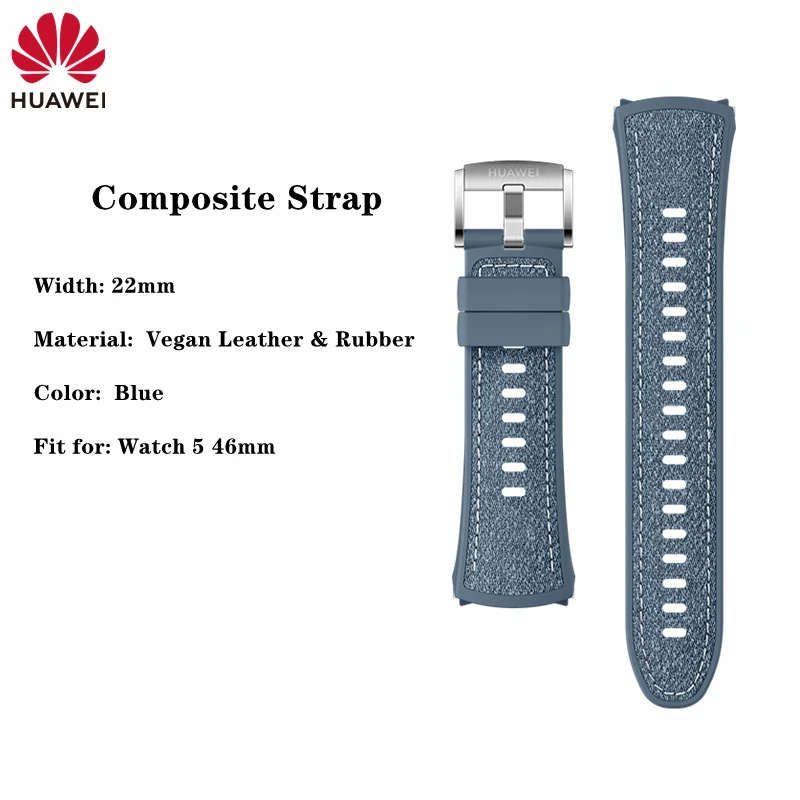 Original Huawei Watch 5 Vegan Leather Fluoroelastomer Composite