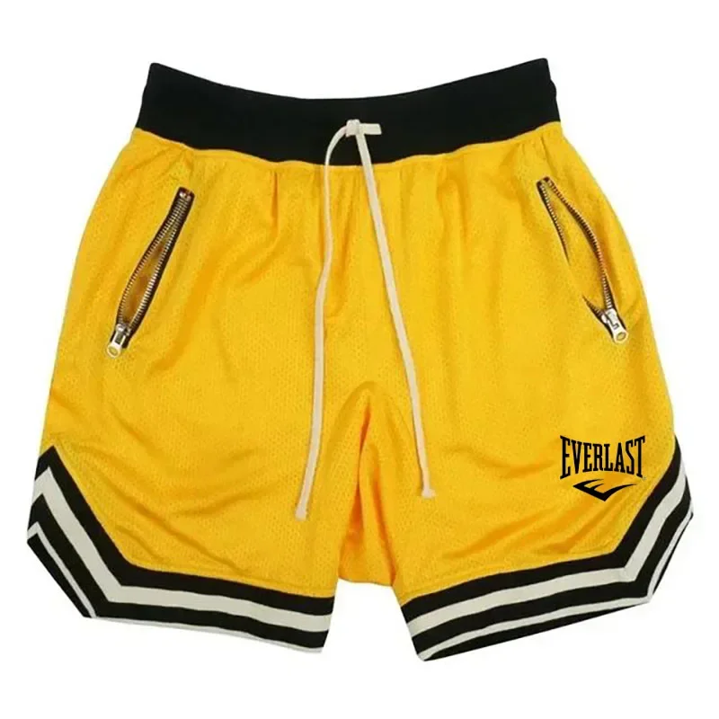 EVERLAST Fitness Sports Basketball Shorts Men's Summer Casual Loose Breathable Mesh Shorts Fashion Hip Hop Sweatpants 5