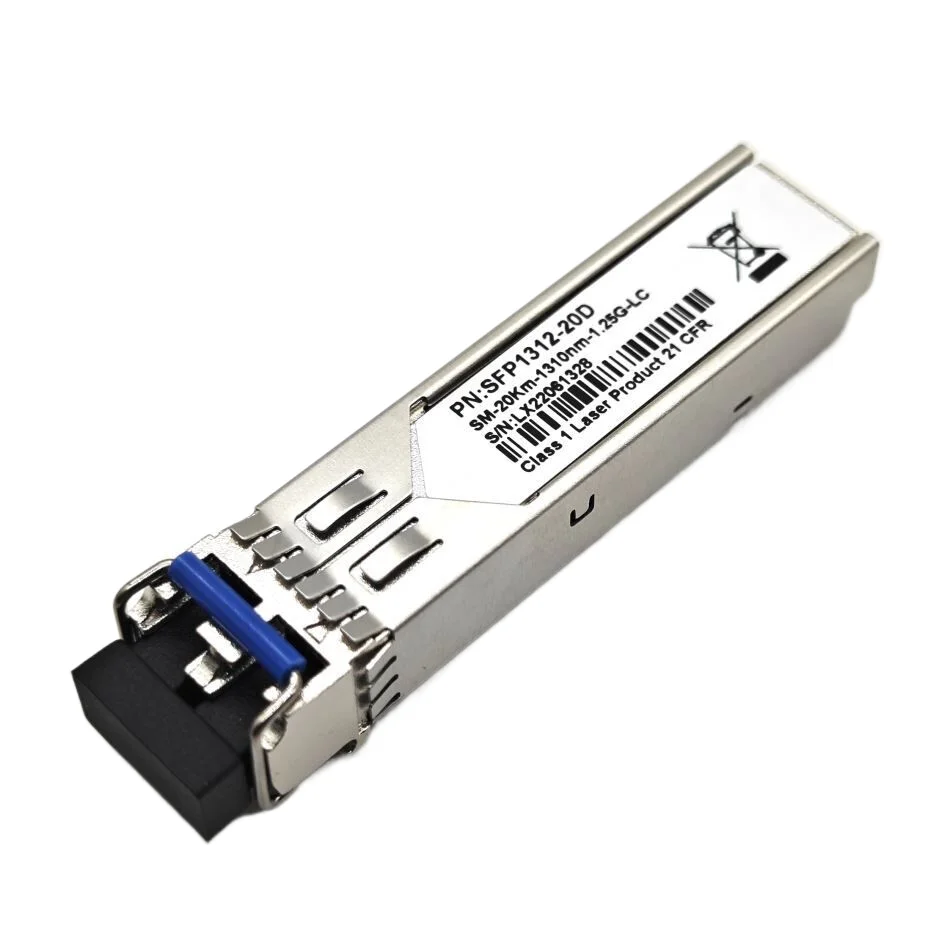 1.25G SFP Transceiver 1000Base-LX, 1310nm SMF, up to 10 km, for Cisco GLC-LH-SMD Meraki Ubiquiti UniFi Fortinet Mikrotik D-Link