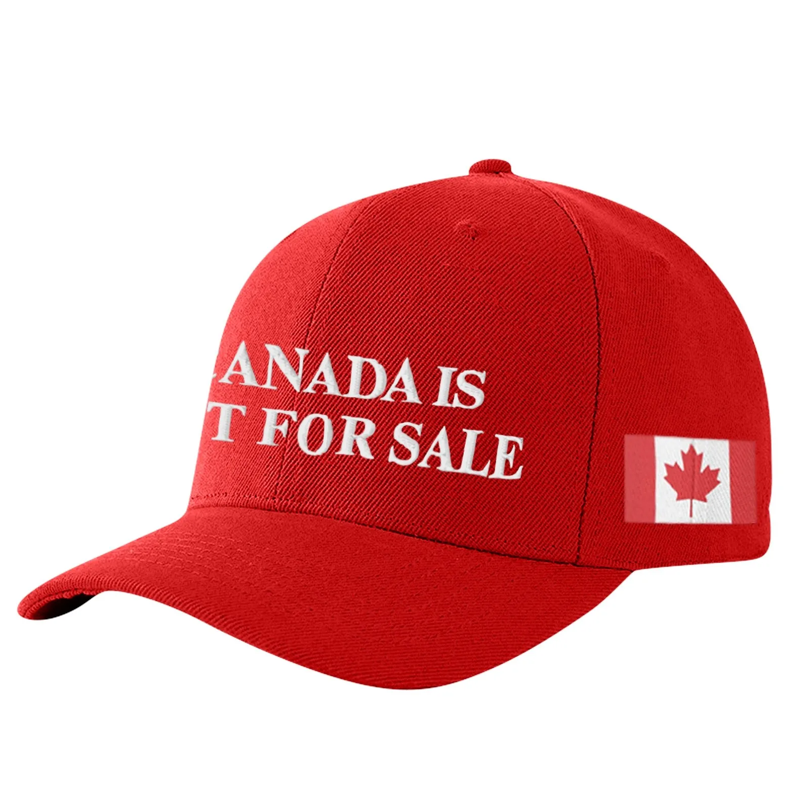 Premium Quality Red Baseball Cap Canada Is Not For Sale Embroidered Design Perfect For Outdoor Activities And Casual Wear 2