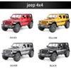 1:22 Jeeps Wrangler Rubicon Alloy Car Model Diecasts Metal Off-road Vehicles Car Model Simulation Collection Childrens Toys Gift 6