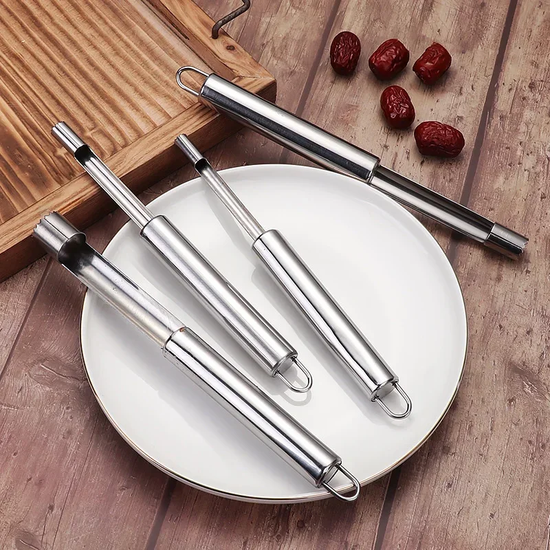 1/4PCS Stainless Steel Apple Corer Fruit Seed Core Remover Pear Apple Corer Seeder Slicer Kitchen Gadget Fruit Vegetable Tool
