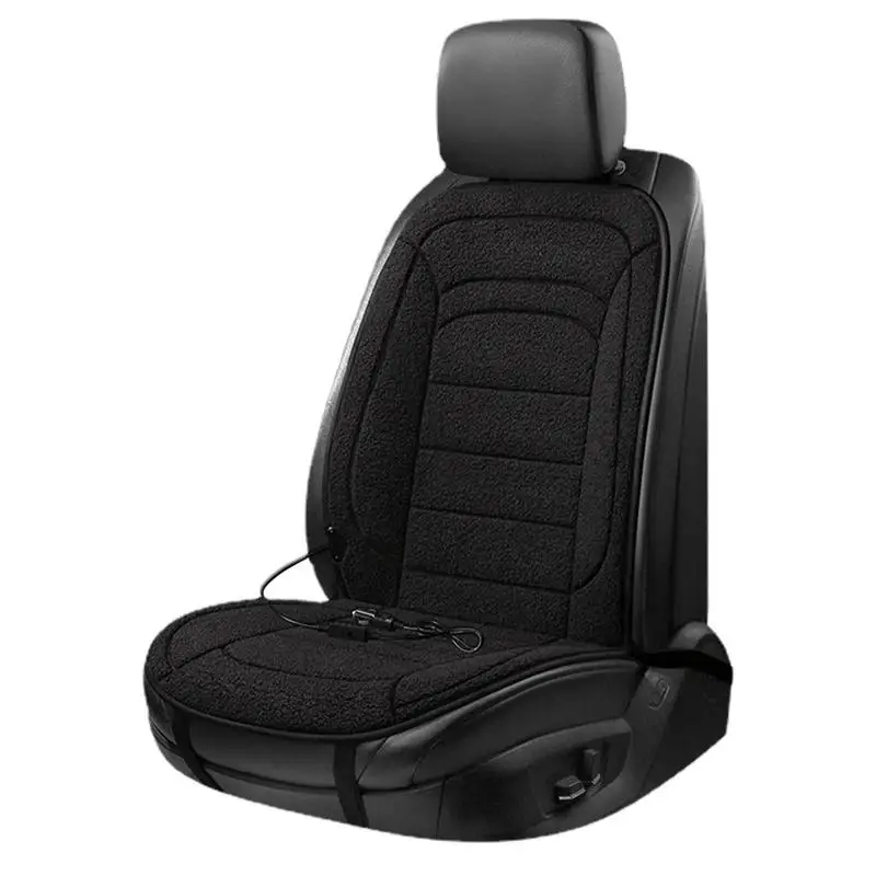 

Car Seat Heater Electric Car Heated Seat With Backrest 12V Winter Heated Seat Cover With Fast Heating Winter Travel Seat Cushion