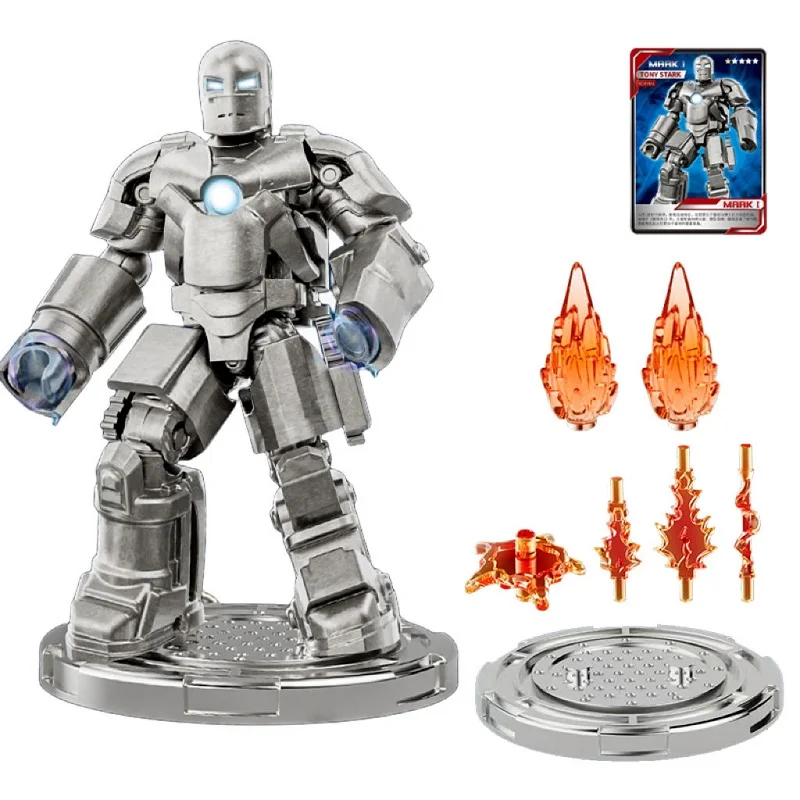 Genuine Marvel Toys Iron Man MK123467Handmade Assemblable Decoration Super Hero Joints Movable Action Figure Model Children Gift - Bilde 2