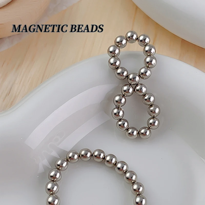 20pcs/Set 5MM Round Magnet Balls Multi-function Nails Sparkling Flower Carving Cat Magnet Nail Art Tool Can Be Disassemble