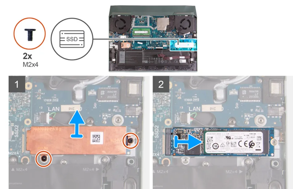 de placa M.2, Dell G15, 5510, 5511,