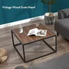 Farmhouse Coffee Table Rustic Wood Coffee Tables Mid Century Modern Coffe Tables for Small Spaces Simple Square Low Center 3