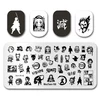 Nail Stamp MouTeen168 Comics And Animation Art Nail Stamping Plates Manicure Set For Nail Art Stamper 1