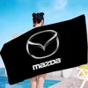 Auto Logo M-Mazda Beach Towels Shower Towel Sauna Travel Spa Microfiber Quick Dry Gym Accessories Cute Room Decor 3