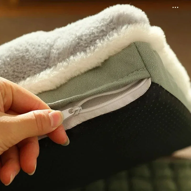 Winter Warm Dog Mat Luxury Sofa for Small Medium Dogs Plaid Bed for Cats Dogs Fluff Sleeping Removable Washable Pet Beds pet bed
