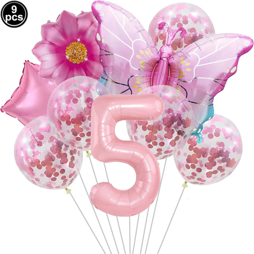 Enchanting Pink Butterfly Balloon Kit for Celebrations and Events