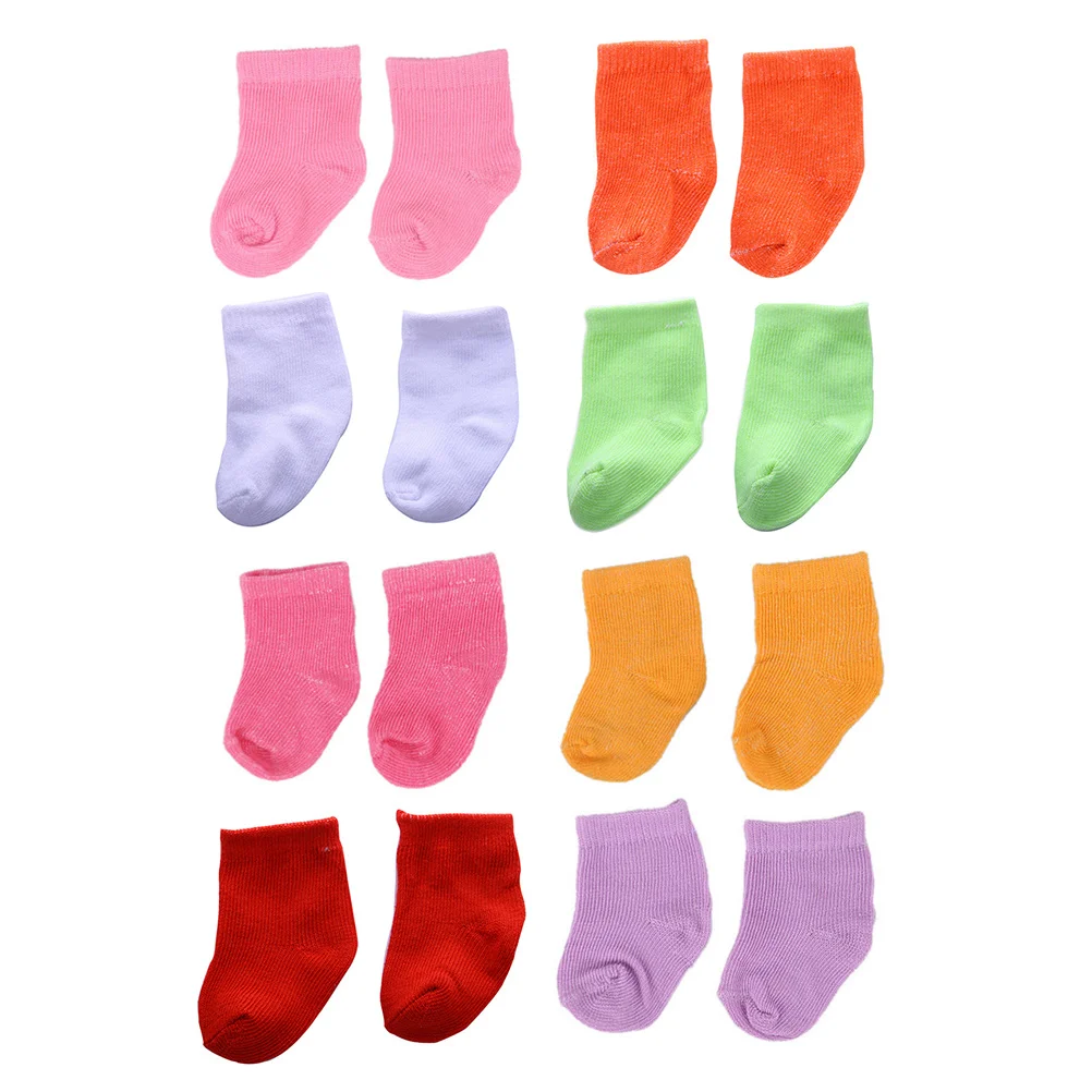

8 Pairs Baby Mini Socks Newborn Toys for Girls Dollhouse Cloth Photo Props