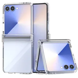 Clear Hinge Cover Protective Mobile Phone Case - Galaxy Z Flip 5G (Clear)
