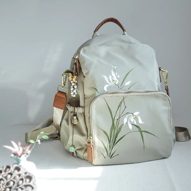 Harajuku Retro Mori Literature Art Women Backpack Bag Ins Small Fresh Forest Simple Girls School Bag Student Shoulder Bag 4
