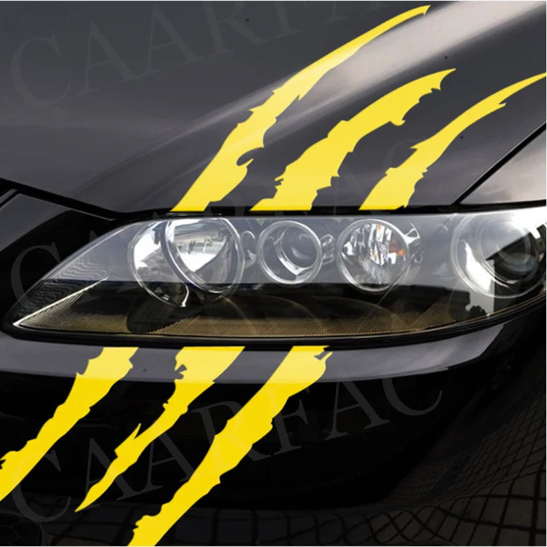 Monster Claw Zerkratzte Streifen Aufkleber Krallenmarkierungen Aufkleber Motorrad Auto Reflektierende Aufkleber Universal Moto Dekoration Zubehör – Detail 13