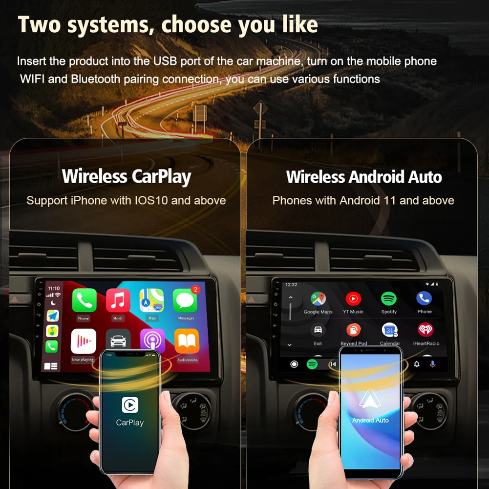 CarlinKit  ī÷ Ai ڽ, ȵ̵ ڵ  ī÷, USB  , ȵ̵ ȭ  , ȵ̵ 4.4 +