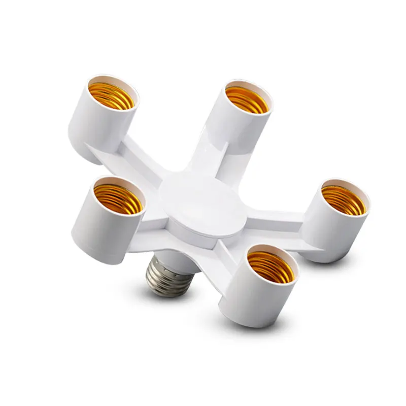 E27 base socket distributor adapter E27 to European style LED bulb lamp socket 2in1/3in1/4in1/5in1/6in1 LED adapter