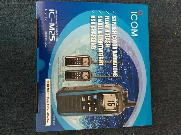 Icom IC-M25 5W Портативный Морской радиоприемник VHF портативный LCD легкий Водонепроницаемый горячий