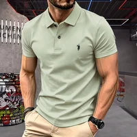 Polo homme 100 % coton pur de marque haut de gamme, manches courtes, broderie poney, collection été 2026, style luxe, haut de golf décontracté 4