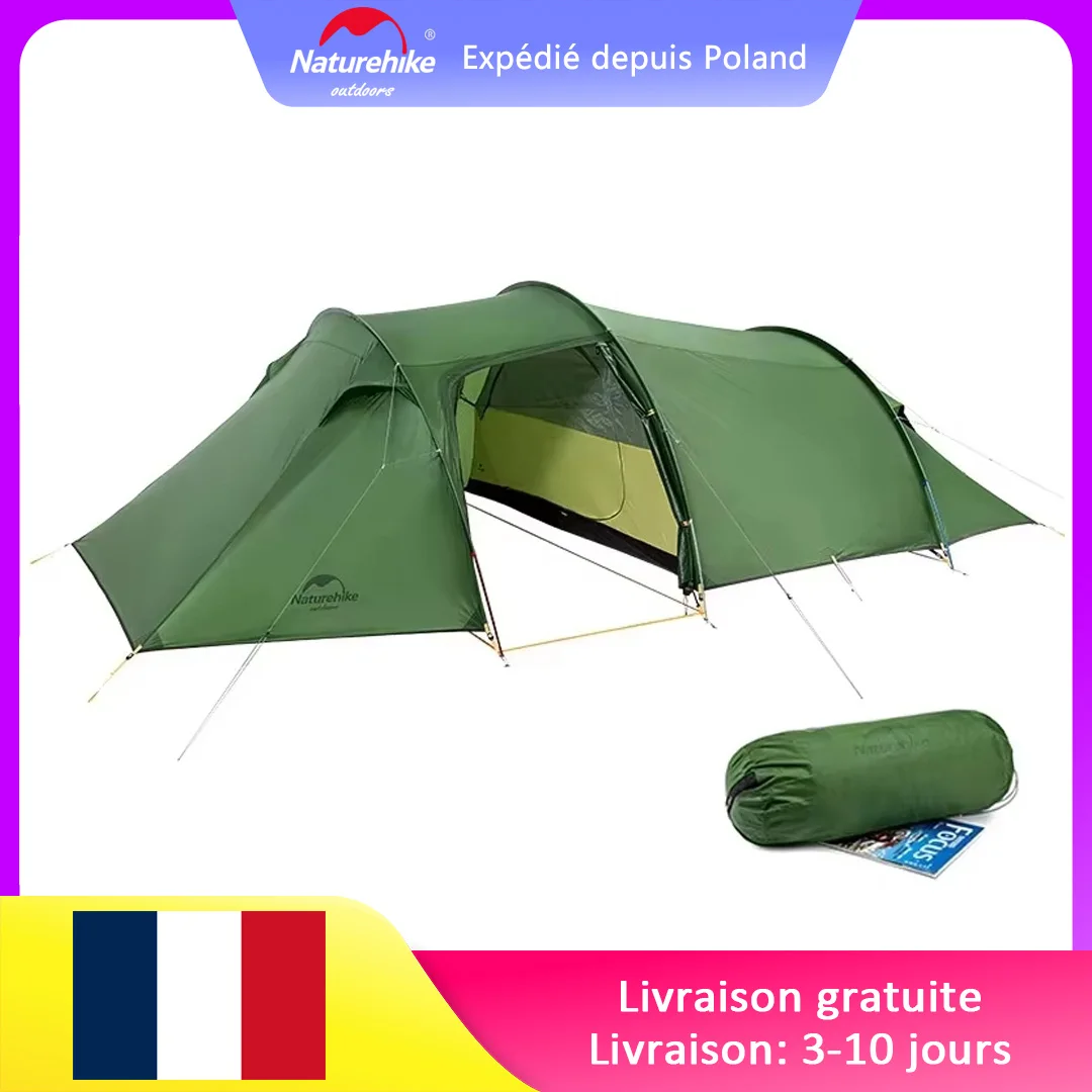 Tente Camping Familiale 3-4 Personnes Ultralégère (3,5 Kg) - Imperméable 2000 Mm, Dôme Aluminium | 3-4 Saisons, Randonnée - 13